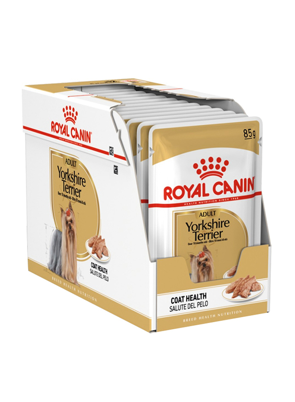 

Royal Canin Yorkshire Adult Wet Dog Food, 10+ Months, 85g