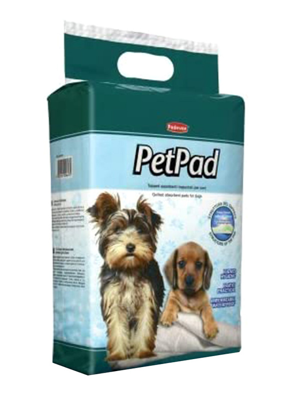 

Padovan Dog Pet Pad, 60 x 90cm, Set of 10, White/Blue