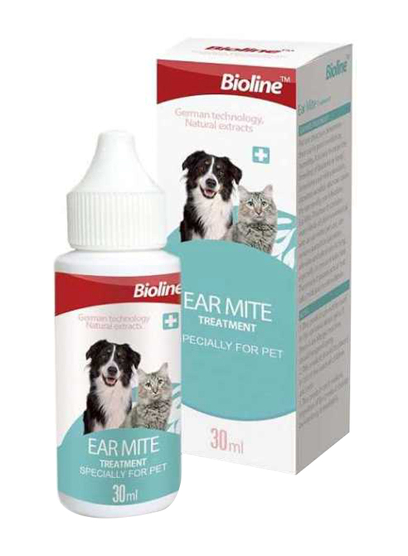 

Bioline Pet Ear Mite Treatment, 30ml, White