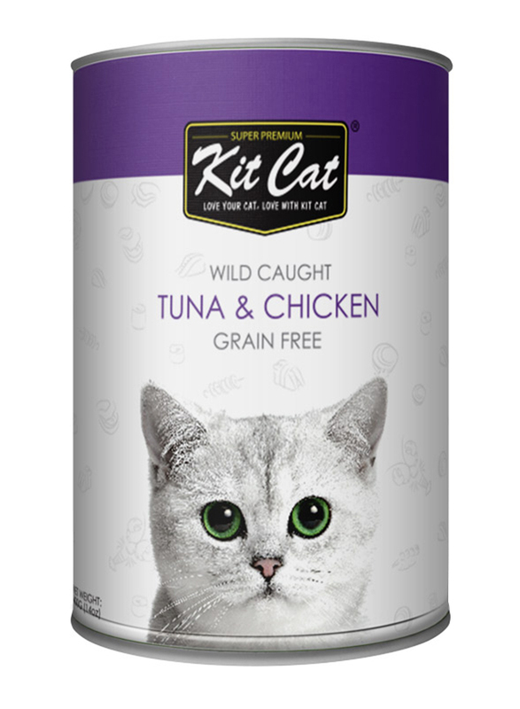 

Kit Cat Wild Caught Tuna & Chicken Cat Wet Food, 400g