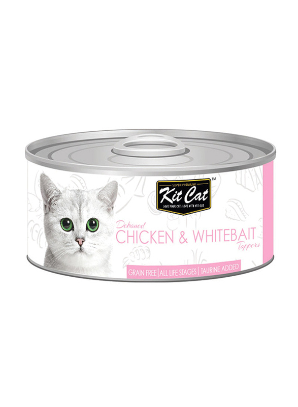 

Kit Cat Chicken & Whitebait Cat Wet Food, 80g