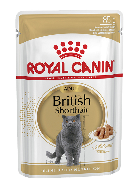 

Royal Canin Adult British Shorthair Wet Cat Food, 1+ Years, 85g
