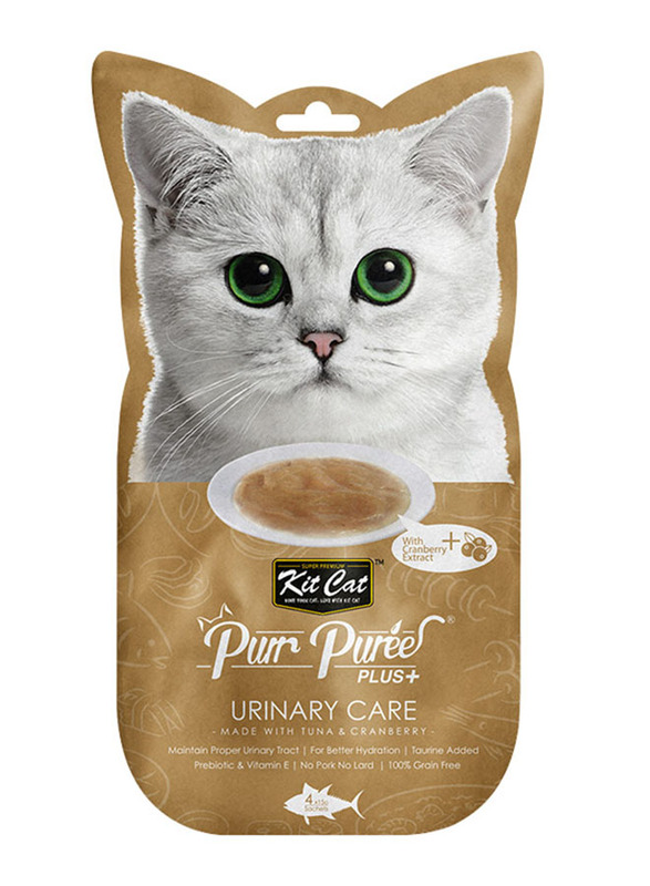 

Kit Cat Puree+ Tuna & Cranberry (Urinary Care), 60g