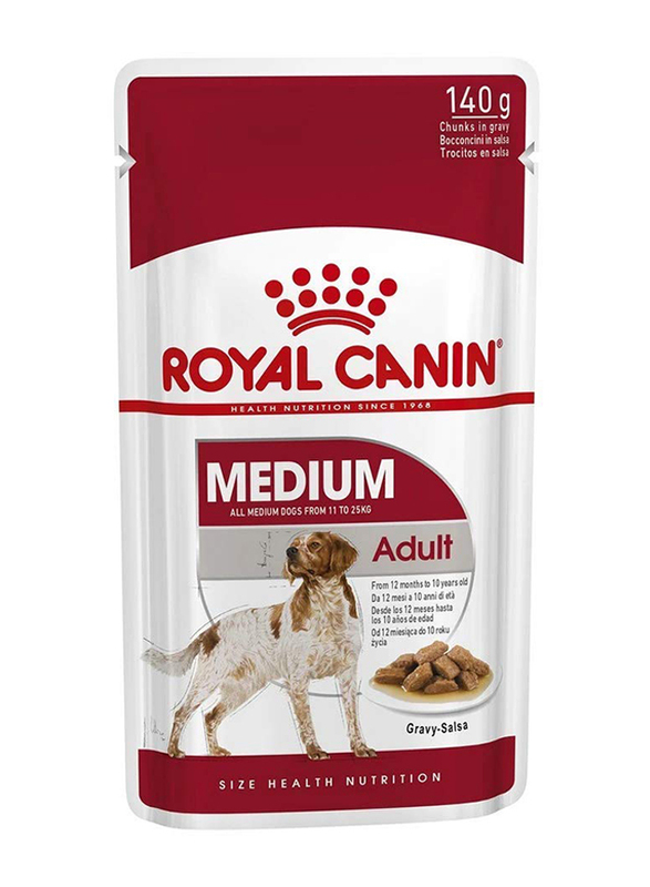 

Royal Canin Medium Breed Adult Dogs Wet Food, 12 Months-10 Years, 140g