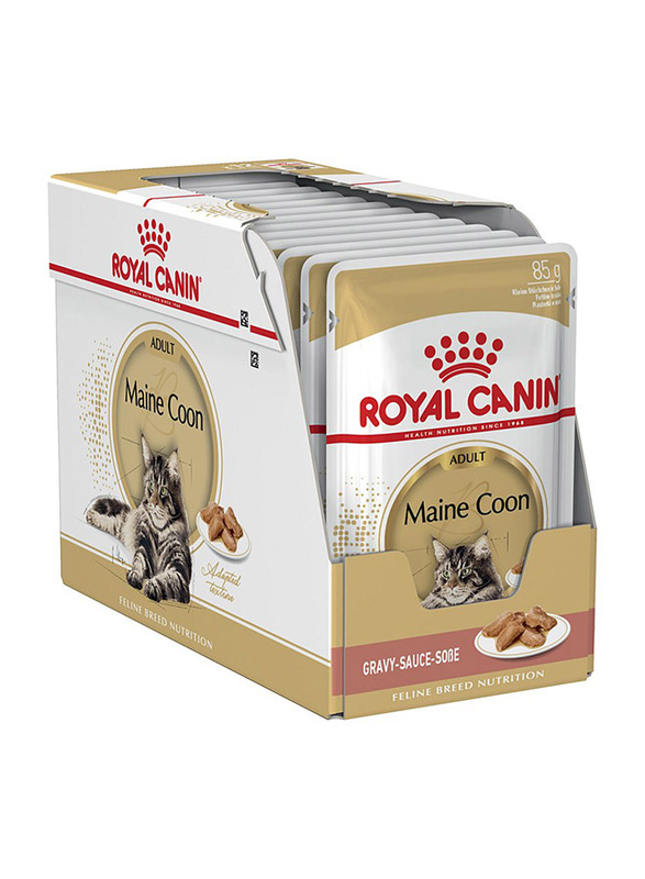 

Royal Canin Adult Maine Coon Wet Cat Food with Meat, 15+ Months, 12 x 85g