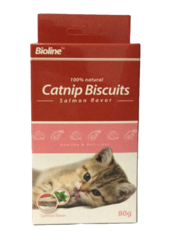 

Bioline Catnip Biscuits Dry Cat Food, 80g