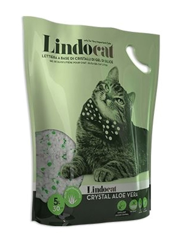 

Lindocat Crystal Aloe Vera Scent Cat Litter, 5L, Green