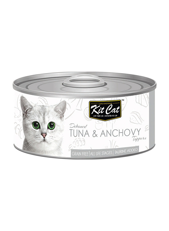 

Kit Cat Deboned Tuna & Anchovy Topper Cat Wet Food, 80g