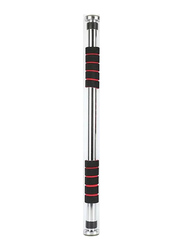 One Silver with Fitness World Door Fitness Bar, Silver/Black