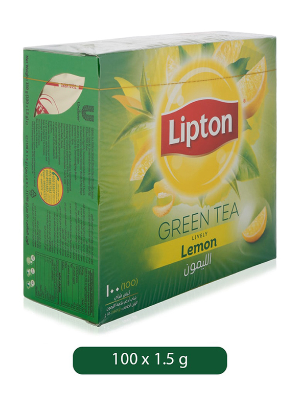 

Lipton Lemon Green Tea, 100 Tea Bags x 1.5g