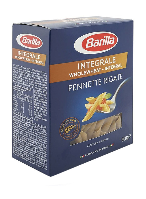

Barilla Whole Wheat Penne Rigate Pasta, 500g