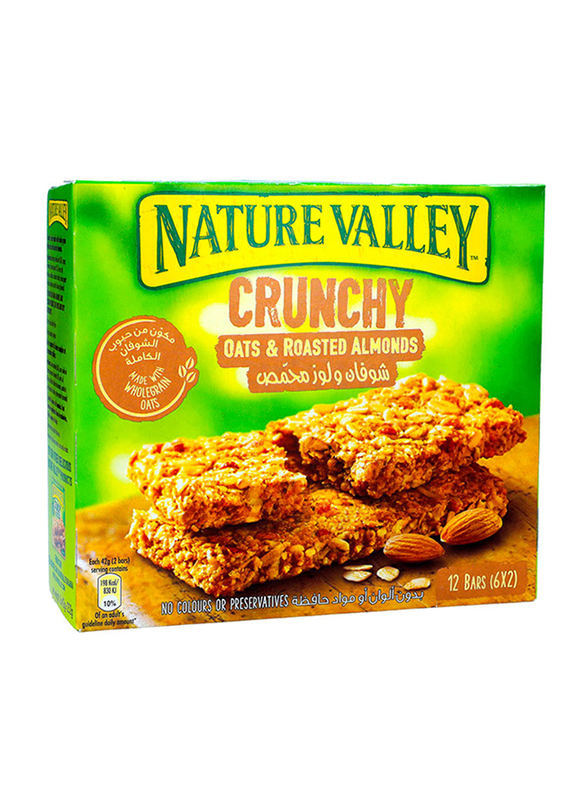 

Nature Valley Crunchy Oats & Roasted Almond Bars, 6 Packs x 42g