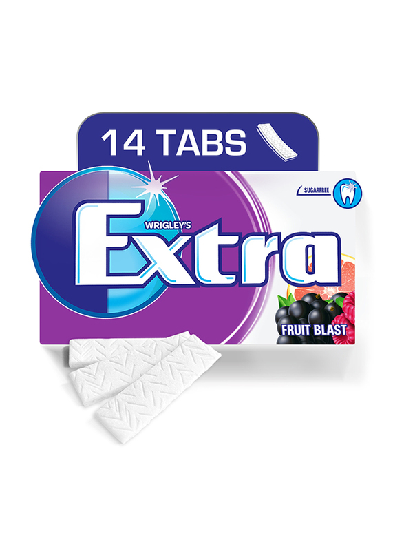 

Wrigley Sugar Free Extra Fruit Blast Flavour Chewing Gum, 14 Pieces, 27g