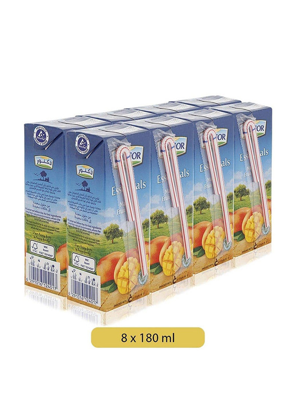 

Lacnor Essentials Mango Fruit Juice Drink, 8 x 180ml