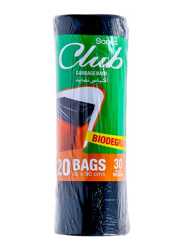 

Sanita Club Biodegradable Garbage Bags, Medium, 20 Bags x 30 Gallons