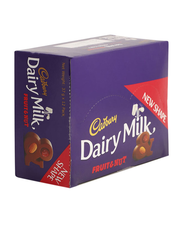 

Cadbury Dairy Milk Fruit & Nut Bar, 12 x 37g