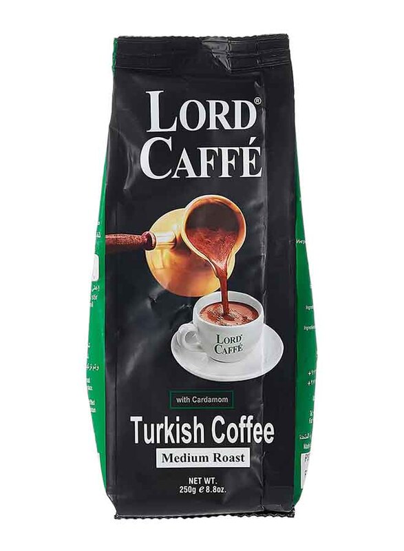 

Lord Caffe Turkish Coffee Medium Roast with Cardamom, 250g