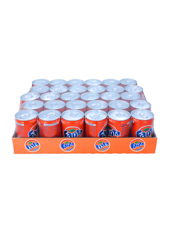 

Fanta Orange Carbonated Soft Drink, 30 Cans x 150ml