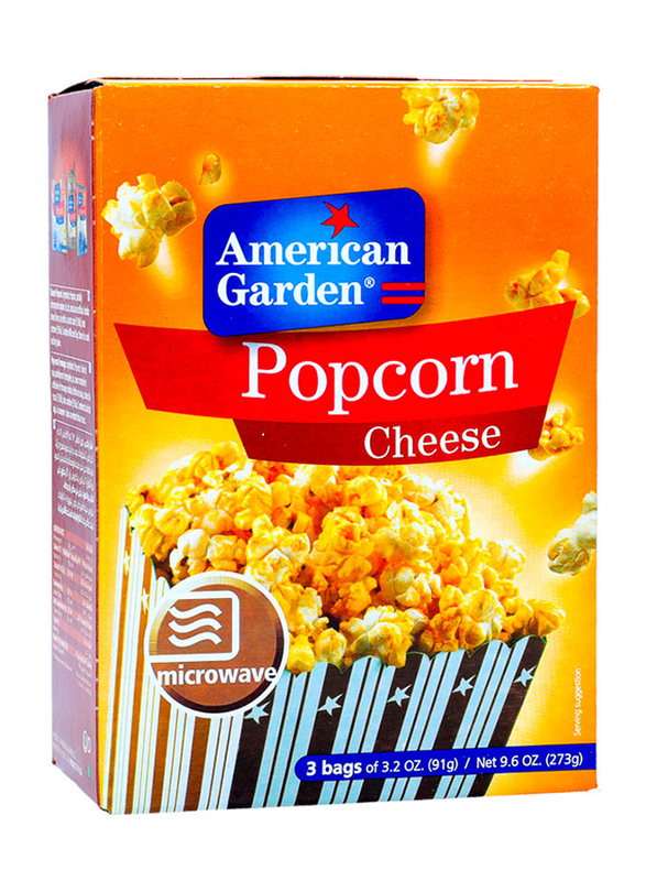 

American Garden Microwave Cheese Popcorn, 3 Bags x 91g