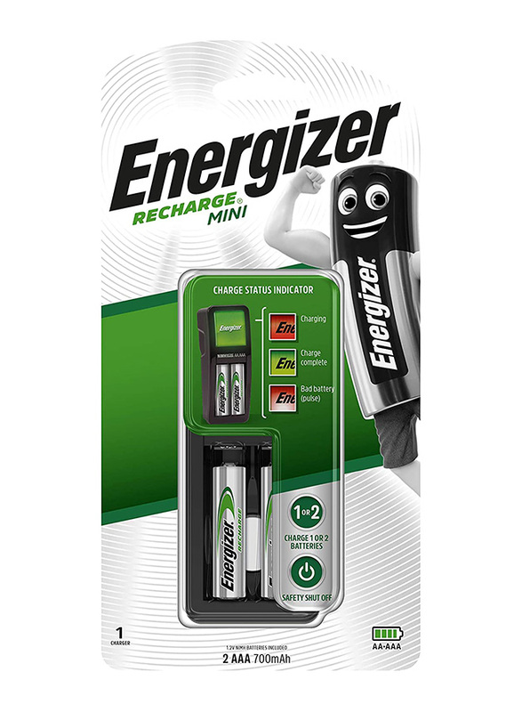 

Energizer 2-Piece Recharge Mini with AA & AAA Batteries, Silver