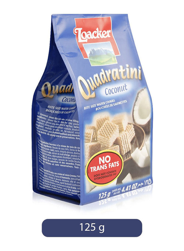 

Loacker Quadratini Coconut Wafer Cookies, 125g