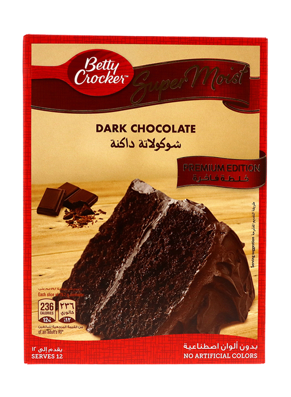 

Betty Crocker Super Moist Premium Edition Dark Chocolate Cake Mix, 510g