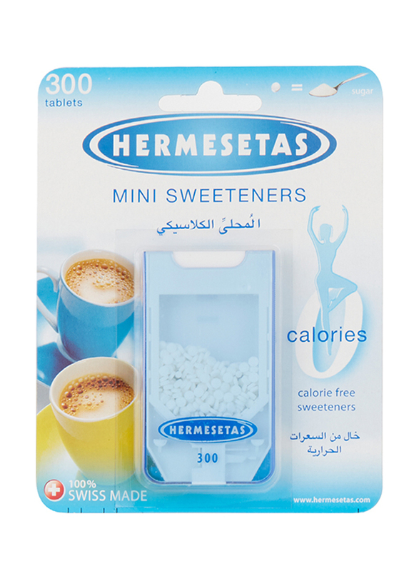 

Hermesetas Mini Sweeteners Calorie Free Sugar, 300 Tablets