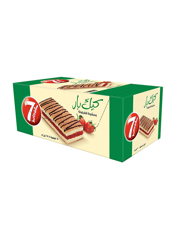 

7Days Strawberry Filling Cake Bar, 12 Pieces x 25g