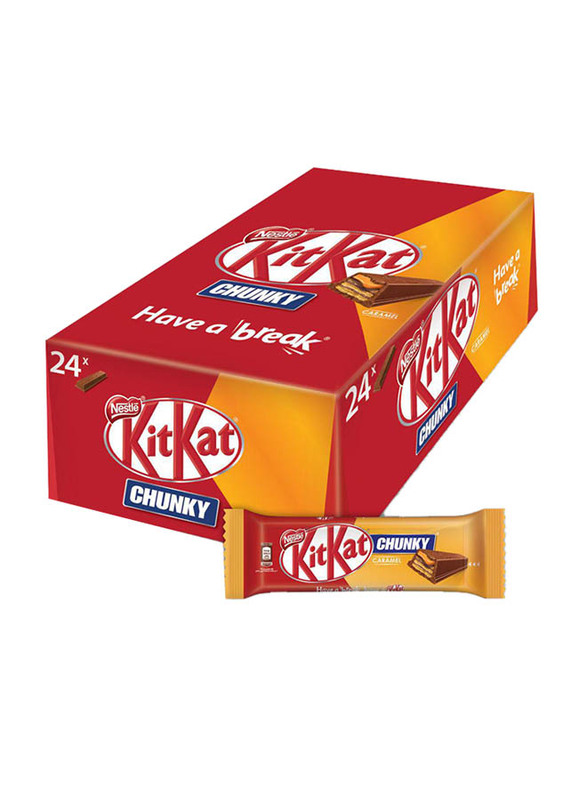 

Nestle Kit Kat Chunky Caramel Milk Chocolate Bars, 24 Pieces x 42g