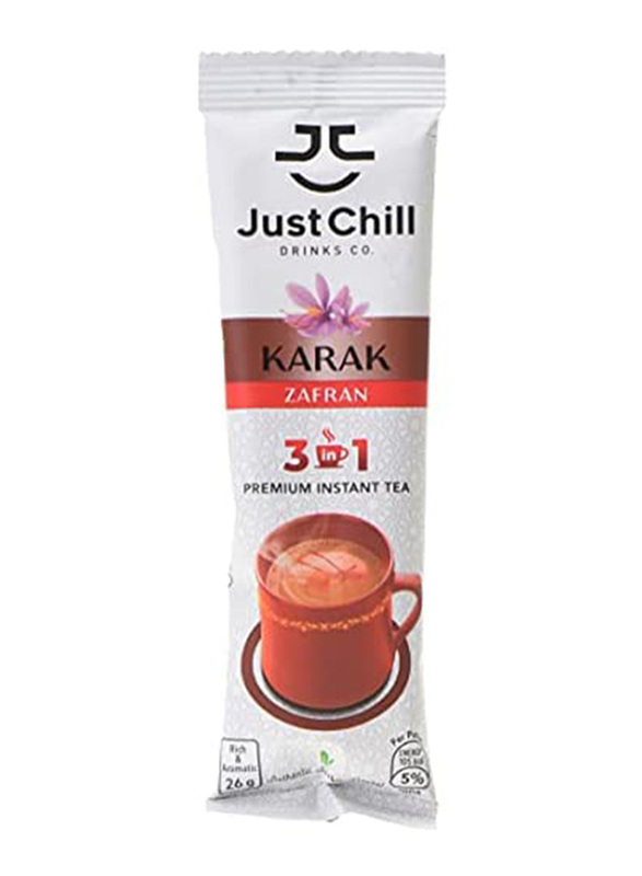 

Just Chill Karak Zafran 3 in 1 Premium Instant Tea Sachet, 26g