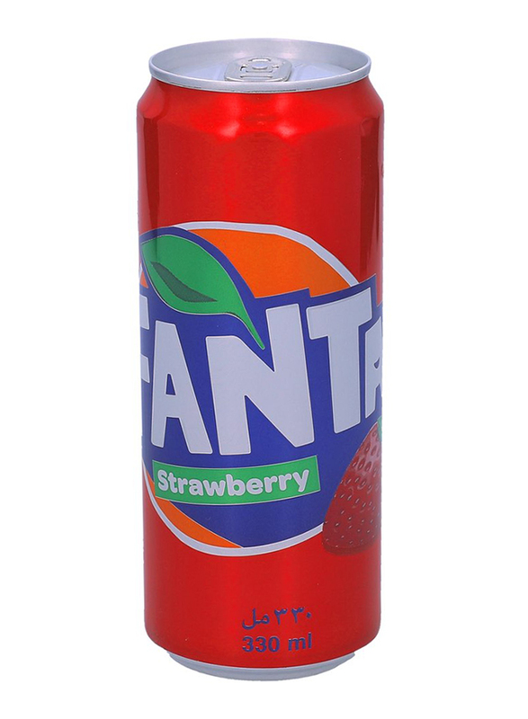 

Fanta Strawberry Carbonated Soft Drink Can, 330ml