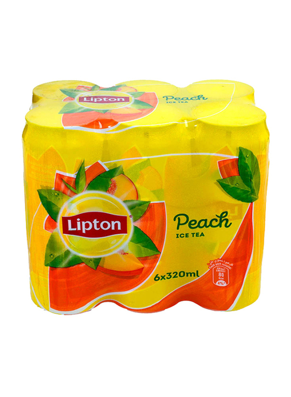 

Lipton Peach Ice Tea Diet, 6 Cans x 320ml