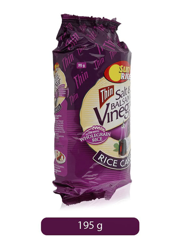 

SunRice Thin Salt & Balsamic Vinegar Rice Cakes, 195g