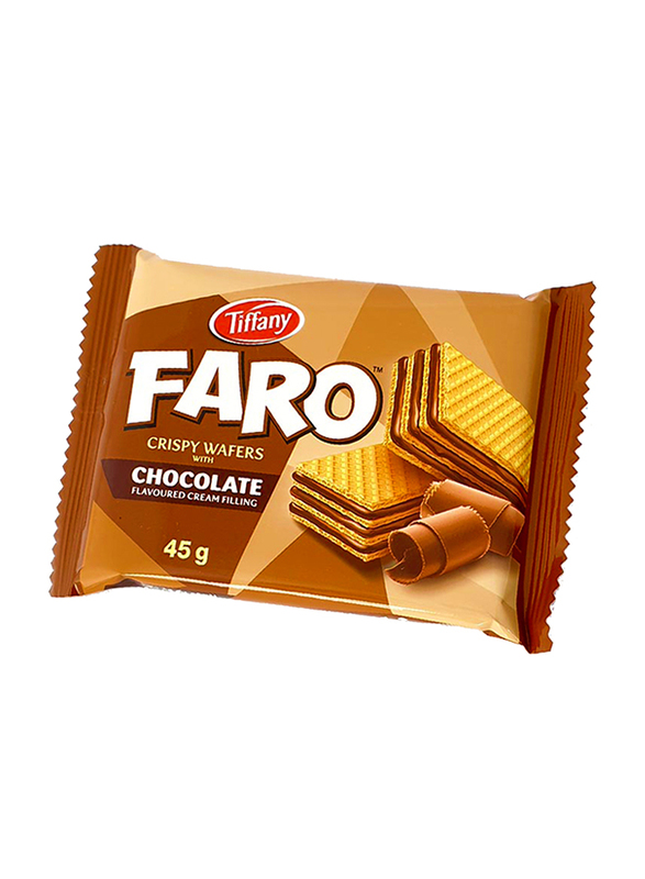 

Tiffany Faro Crispy Wafers Filled with Chocolate Cream, 45g