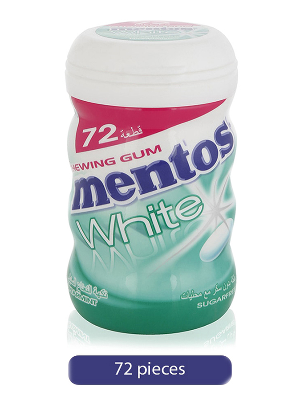 

Mentos White Sugar Free Spearmint Chewing Gum, 72 Pieces