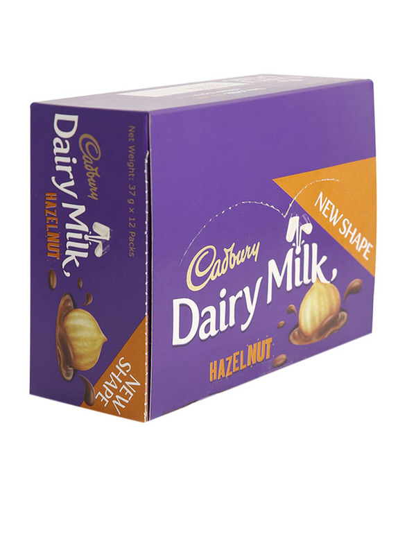 

Cadbury Dairy Milk Hazelnut Chocolate Bar, 12 x 37g