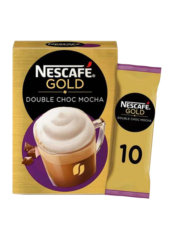 

Nescafe Gold Double Chocolate Mocha Coffee, 10 Sachets x 23g