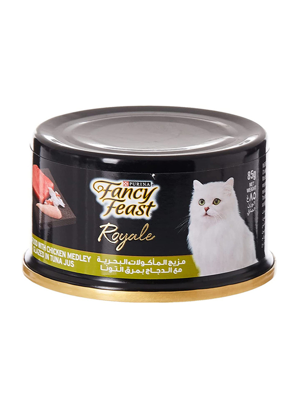 

Purina Fancy Feast Royale Seafood & Medley Chicken Wet Cat Food, 85g