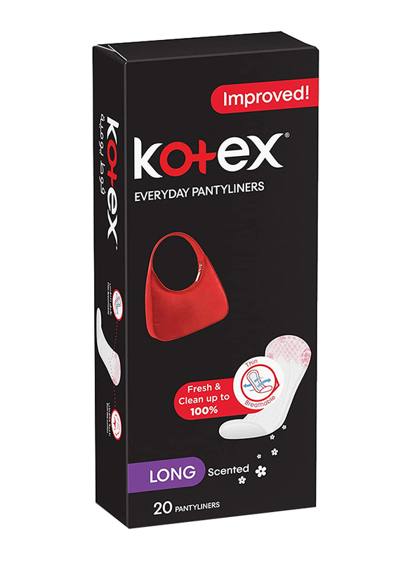 

Kotex Everyday Scented Long Panty liners, 20 Pieces