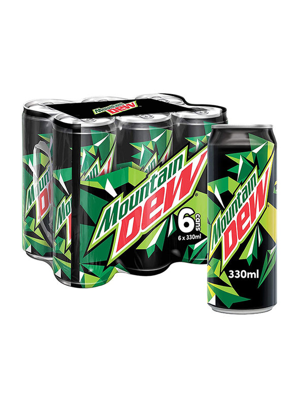 

Mountain Dew Soft Drink, 6 Cans x 330ml