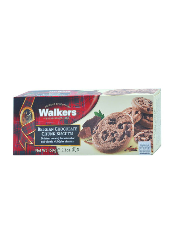

Walkers Belgian Chocolate Chunk Biscuits, 150g