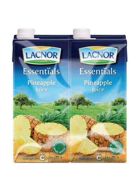 

Lacnor 100% No Added Sugar Pineapple Juice, 4 x 1 Liter