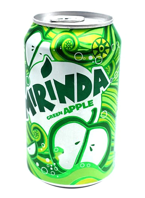 

Mirinda Green Apple Carbonated Soft Drink, 330ml
