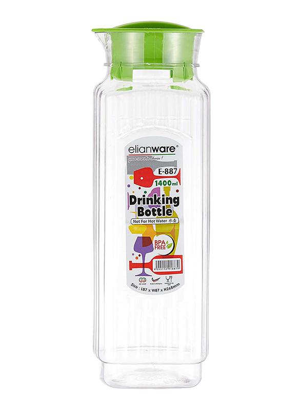 

Elianware 1.4 Ltr Plastic Drinking Bottle, Green
