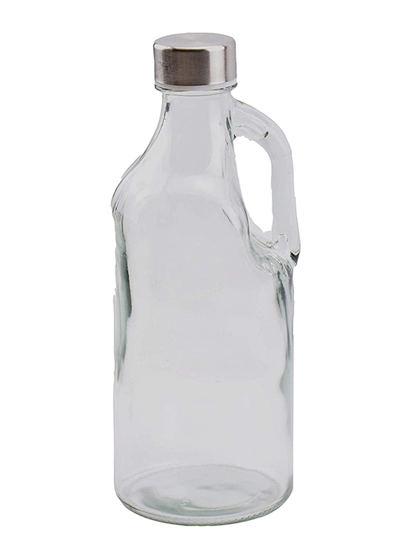 

Orchid 1 Liter Glass Handle Bottle with Airtight, Clear