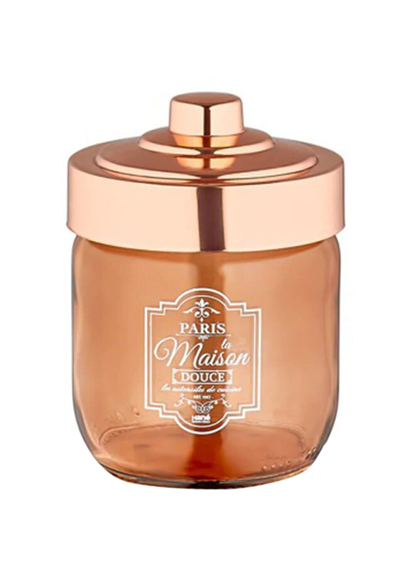 

Hane Rosegold Paris Storage Jar, 660ml, Brown