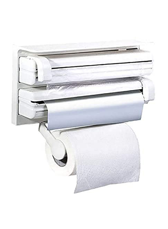 

Orchid Wall Mounted 4-in-1 Wall-Mount Paper Towel Holder, White