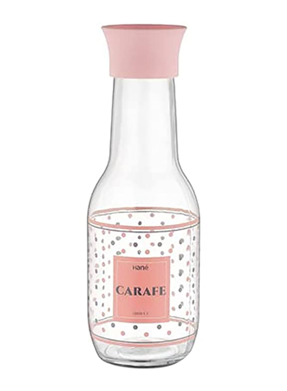 

Hane 1000ml Glass Punto Patterned Magic Carafe 1000Cc, Clear