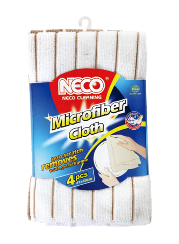 

Orchid Multi-Surface Premium Microfiber Cleaning Towels for Cleaning Glass, 4(41 x 48cm)