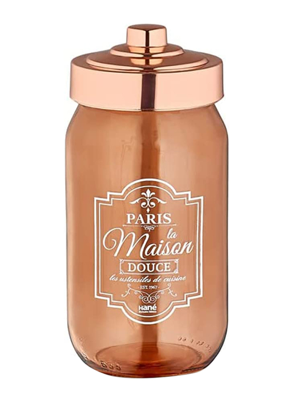 

Hane Rosegold Paris Storage Jar, 1000ml, Brown